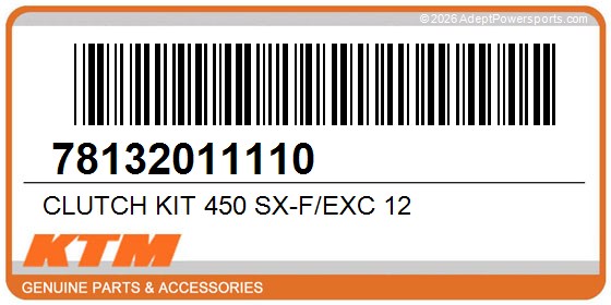 KTM 78132011110 Clutch Kit 450 Sx-F/Exc 12