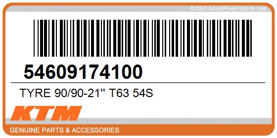 KTM 54609174100 Tyre 90/90-21'' T63 54S