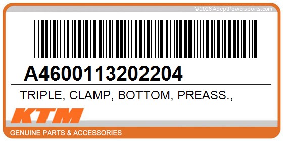 KTM A4600113202204 Triple, Clamp, Bottom, Preass.,