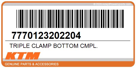 KTM 7770123202204 Triple Clamp Bottom Cmpl.