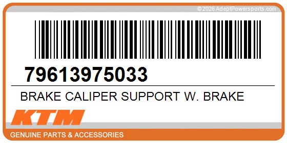 KTM 79613975033 Brake Caliper Support W. Brake