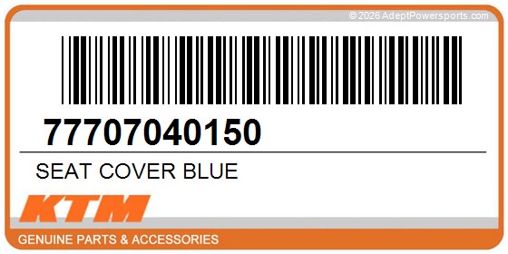 KTM 77707040150 Seat Cover Blue