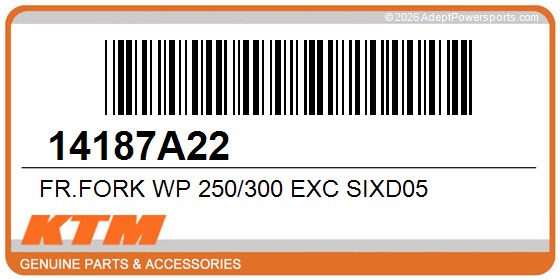 KTM 14187A22 Fr.Fork Wp 250/300 Exc Sixd05