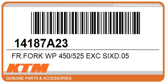 KTM 14187A23 Fr.Fork Wp 450/525 Exc Sixd.05