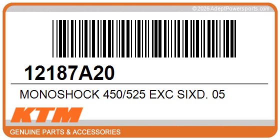KTM 12187A20 Monoshock 450/525 Exc Sixd. 05