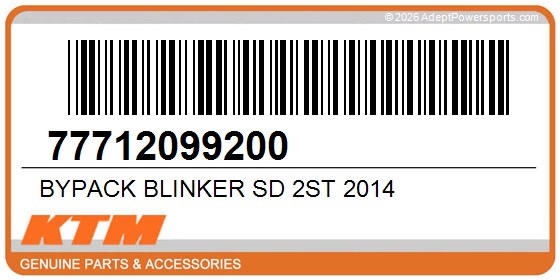 KTM 77712099200 Bypack Blinker Sd 2St 2014