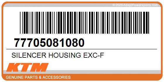 KTM 77705081080 Silencer Housing Exc-F