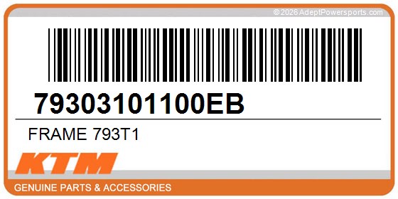 KTM 79303101100EB Frame 793T1