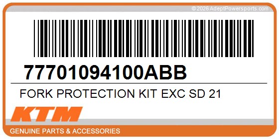 KTM 77701094100ABB Fork Protection Kit Exc Sd 21