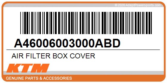 KTM A46006003000ABD Air Filter Box Cover