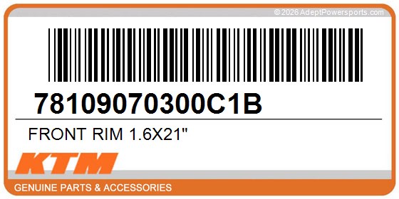 KTM 78109070300C1B Front Rim 1.6X21"
