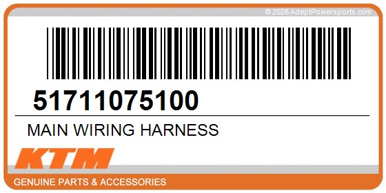 KTM 51711075100 Main Wiring Harness