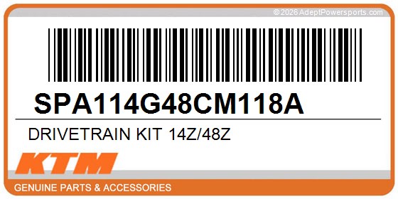 KTM SPA114G48CM118A Drivetrain Kit 14Z/48Z