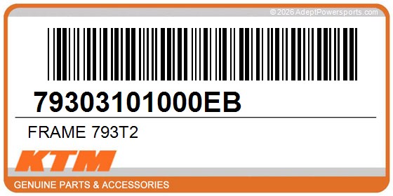 KTM 79303101000EB Frame 793T2