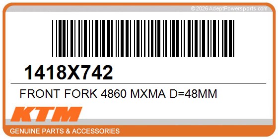 KTM 1418X742 Front Fork 4860 Mxma D=48Mm