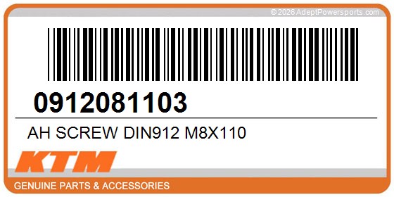 KTM 0912081103 Ah Screw Din912 M8x110