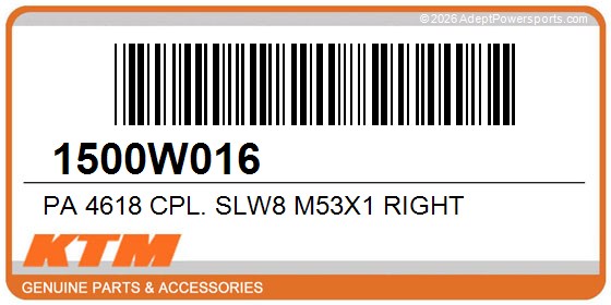 KTM 1500W016 Pa 4618 Cpl. Slw8 M53x1 Right