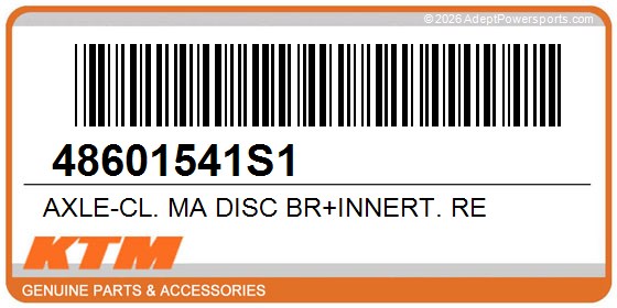 KTM 48601541S1 Axle-Cl. Ma Disc Br+Innert. Re