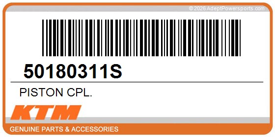 KTM 50180311S Piston Cpl.
