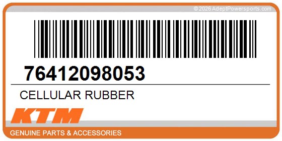 KTM 76412098053 Cellular Rubber