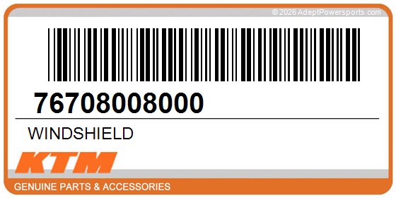 KTM 76708008000 Windshield