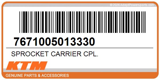 KTM 7671005013330 Sprocket Carrier Cpl.