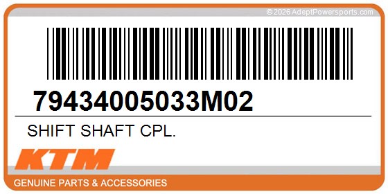 KTM 79434005033M02 Shift Shaft Cpl.