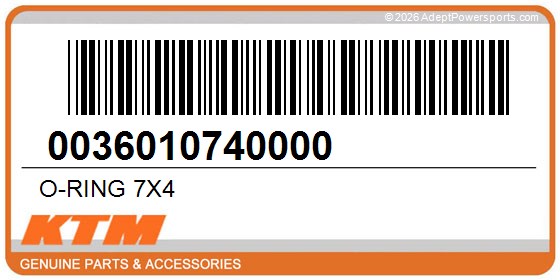 KTM 0036010740000 O-Ring 7X4