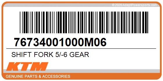 KTM 76734001000M06 Shift Fork 5/-6 Gear