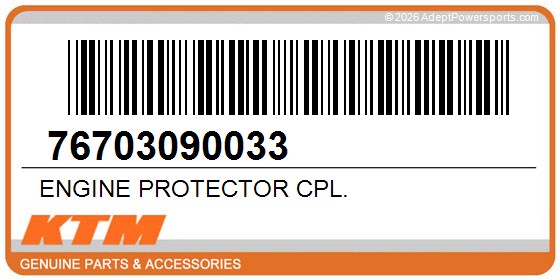 KTM 76703090033 Engine Protector Cpl.