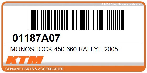 KTM 01187A07 Monoshock 450-660 Rallye 2005