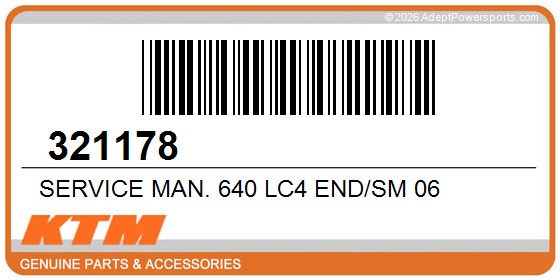KTM 321178 Service Man. 640 Lc4 End/Sm 06