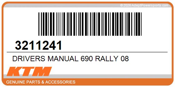 KTM 3211241 Drivers Manual 690 Rally 08