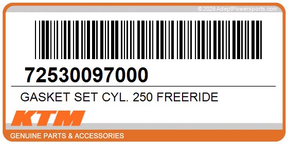 KTM 72530097000 Gasket Set Cyl. 250 Freeride