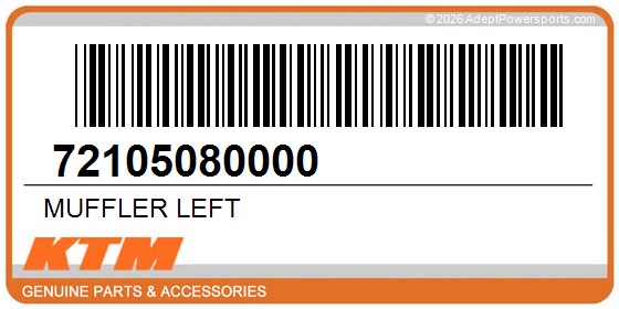 KTM 72105080000 Muffler Left