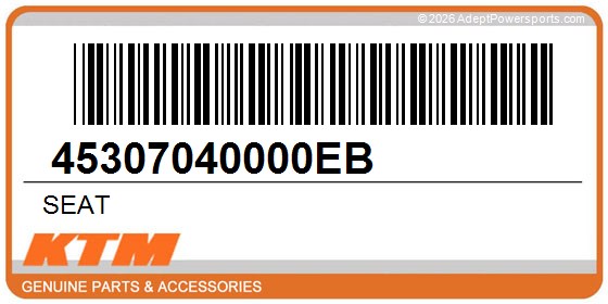 KTM 45307040000EB Seat