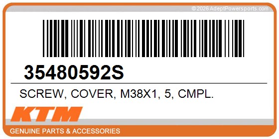 KTM 35480592S Screw, Cover, M38x1, 5, Cmpl.