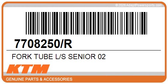 KTM 7708250/R Fork Tube L/S Senior 02