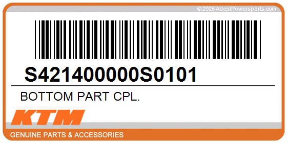 KTM S421400000S0101 Bottom Part Cpl.