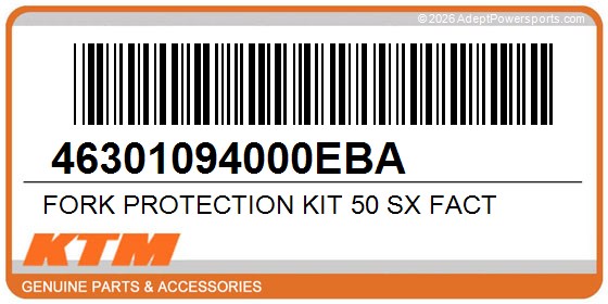KTM 46301094000EBA Fork Protection Kit 50 Sx Fact
