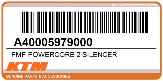 KTM A40005979000 Fmf Powercore 2 Silencer