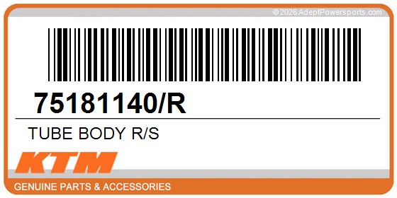 KTM 75181140/R Tube Body R/S