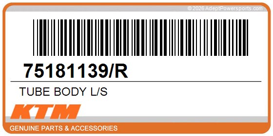 KTM 75181139/R Tube Body L/S