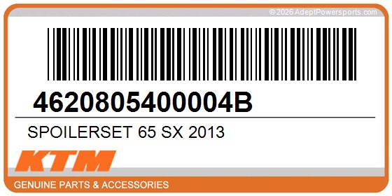 KTM 4620805400004B Spoilerset 65 Sx 2013