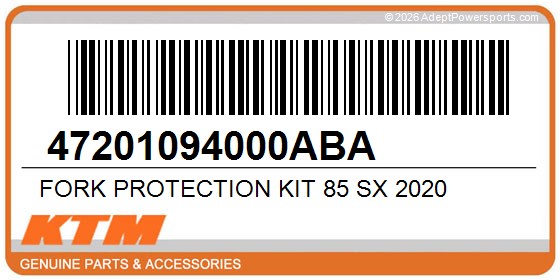 KTM 47201094000ABA Fork Protection Kit 85 Sx 2020