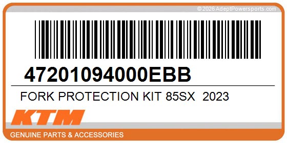 KTM 47201094000EBB Fork Protection Kit 85Sx  2023