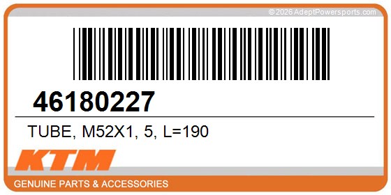 KTM 46180227 Tube, M52x1, 5, L=190