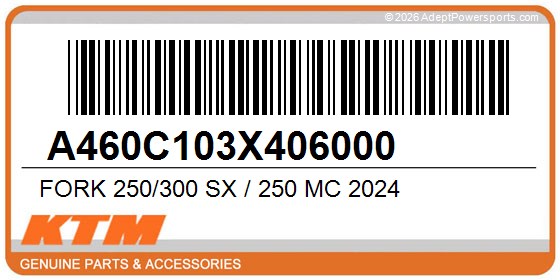 KTM A460C103X406000 Fork 250/300 Sx / 250 Mc 2024
