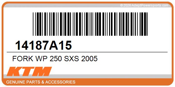 KTM 14187A15 Fork Wp 250 Sxs 2005