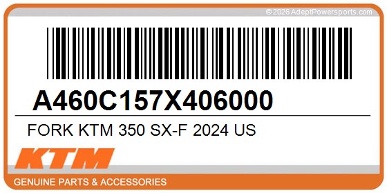 KTM A460C157X406000 Fork Ktm 350 Sx-F 2024 Us